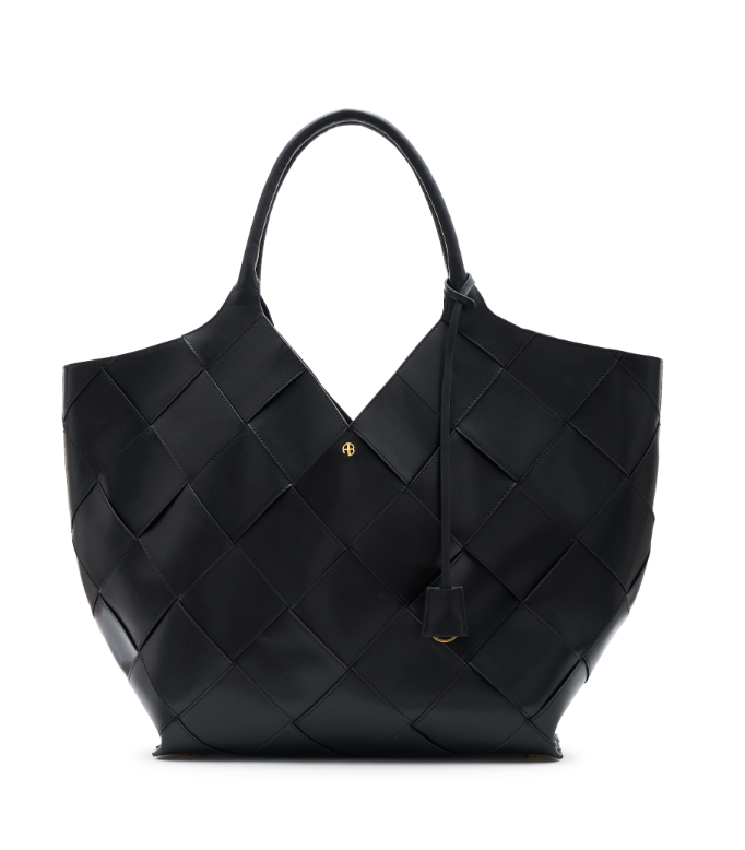 Lili Tote Braided Leather - Black