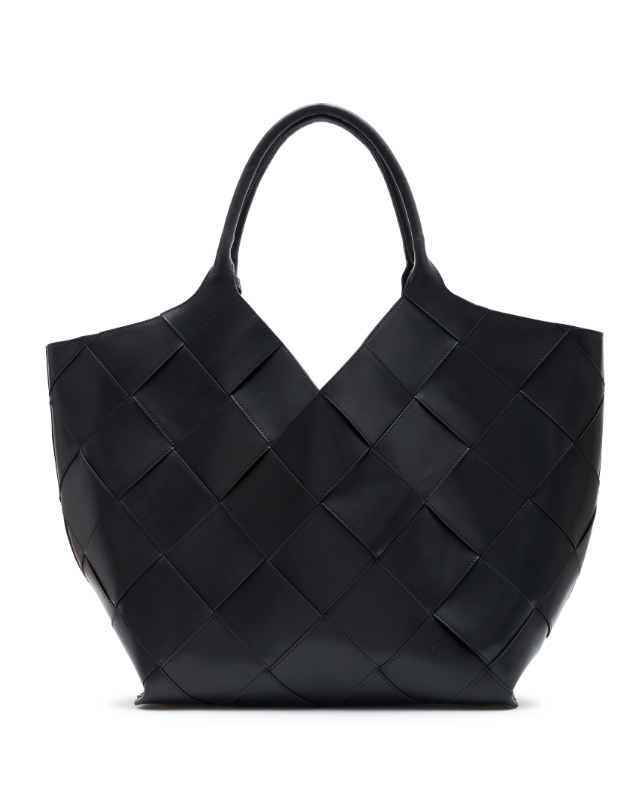 Lili Tote Braided Leather - Black