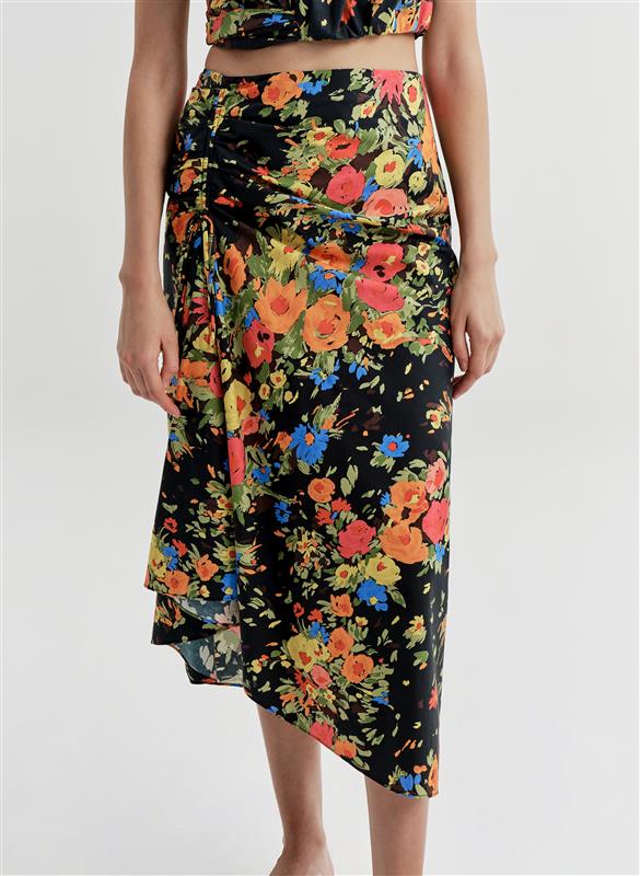 ALC Naomi Skirt - Black/Persimmon