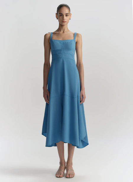 A.L.C. Harlow Linen Midi Dress