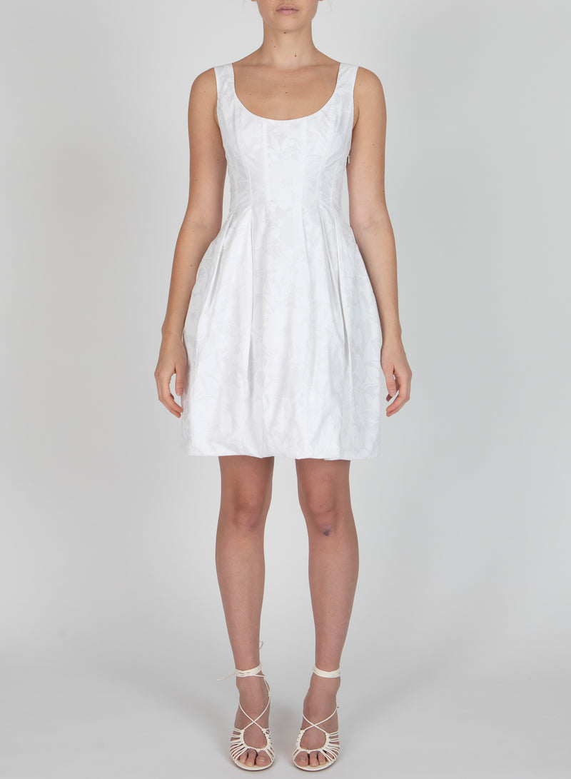 Jade Sleeveless Bubble Hem Dress
