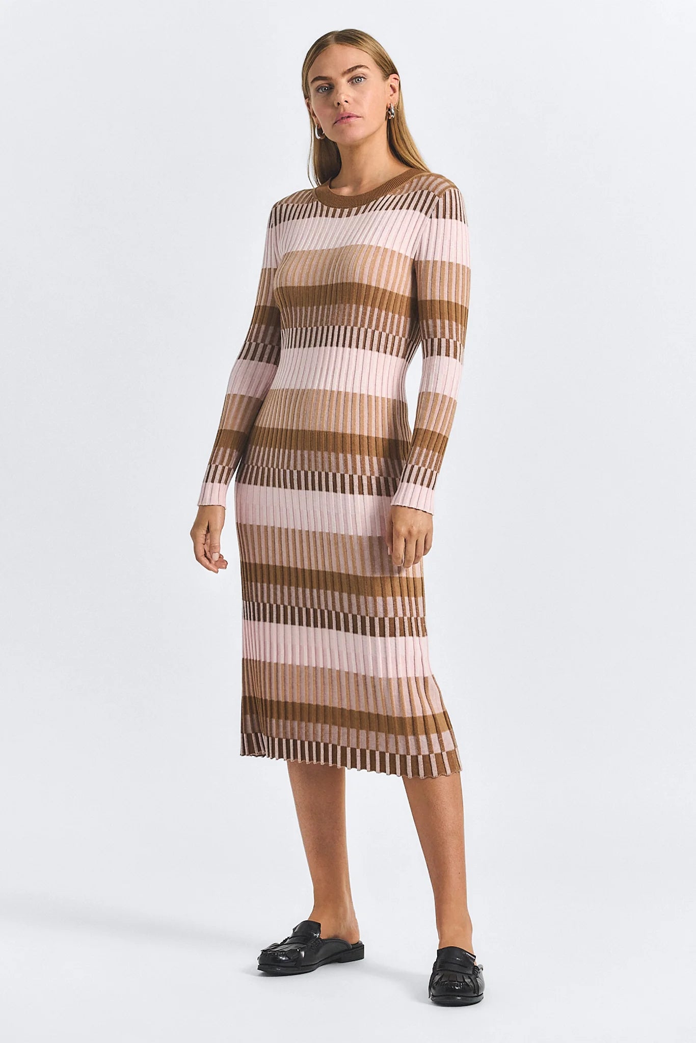 Hadria Stripe Sweater Dress