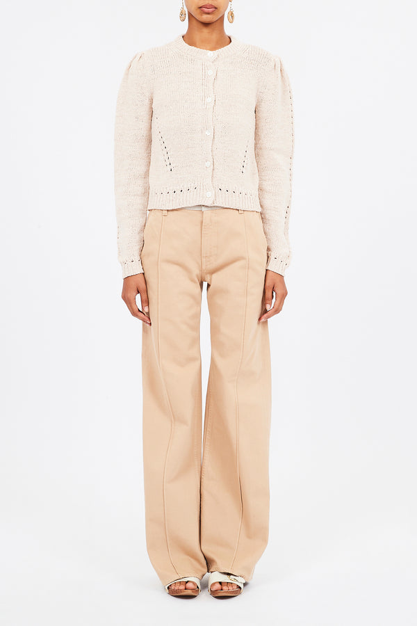 Joelle Cardigan - Cowrie, Sailor Stripe