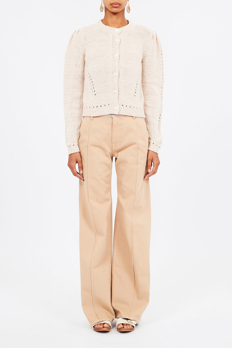 Joelle Cardigan - Cowrie, Sailor Stripe