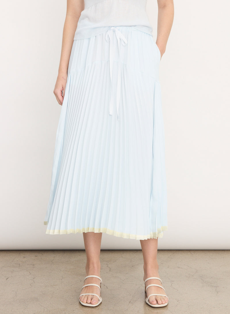 Pleated Tiered Skirt