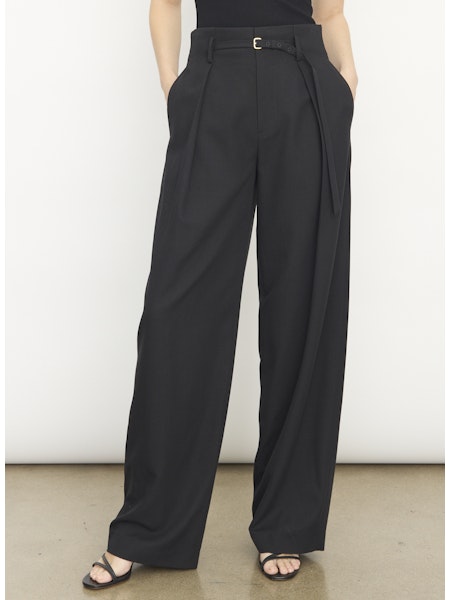 High Waist Pleated Trouser