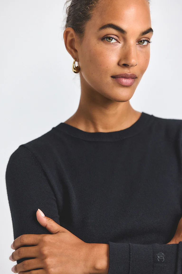 Derek Lam Alizee Long Sleeve Crew Neck Sweater