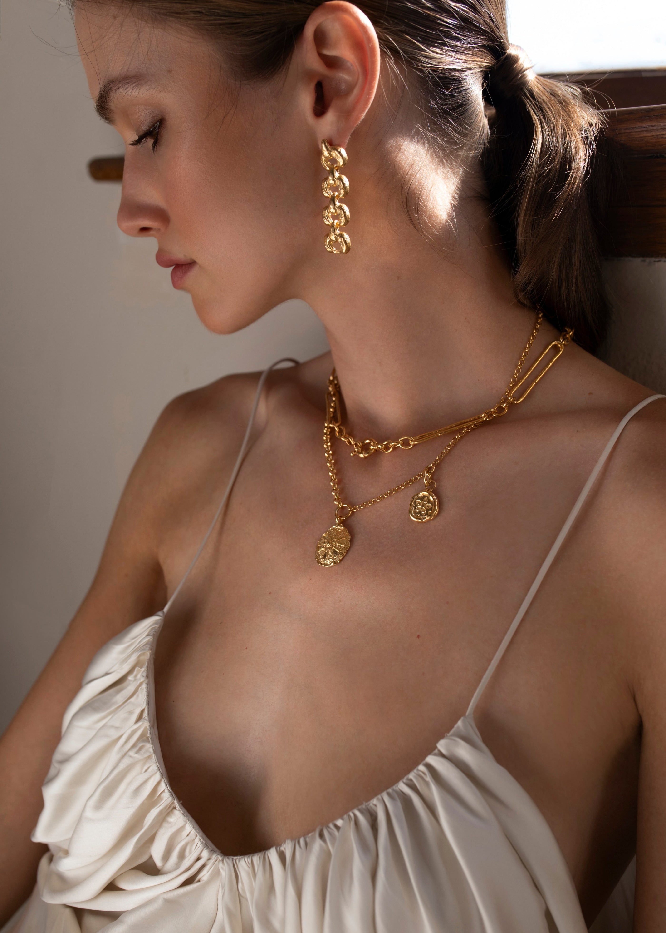 Fragments of a Fresco Necklace - Silver