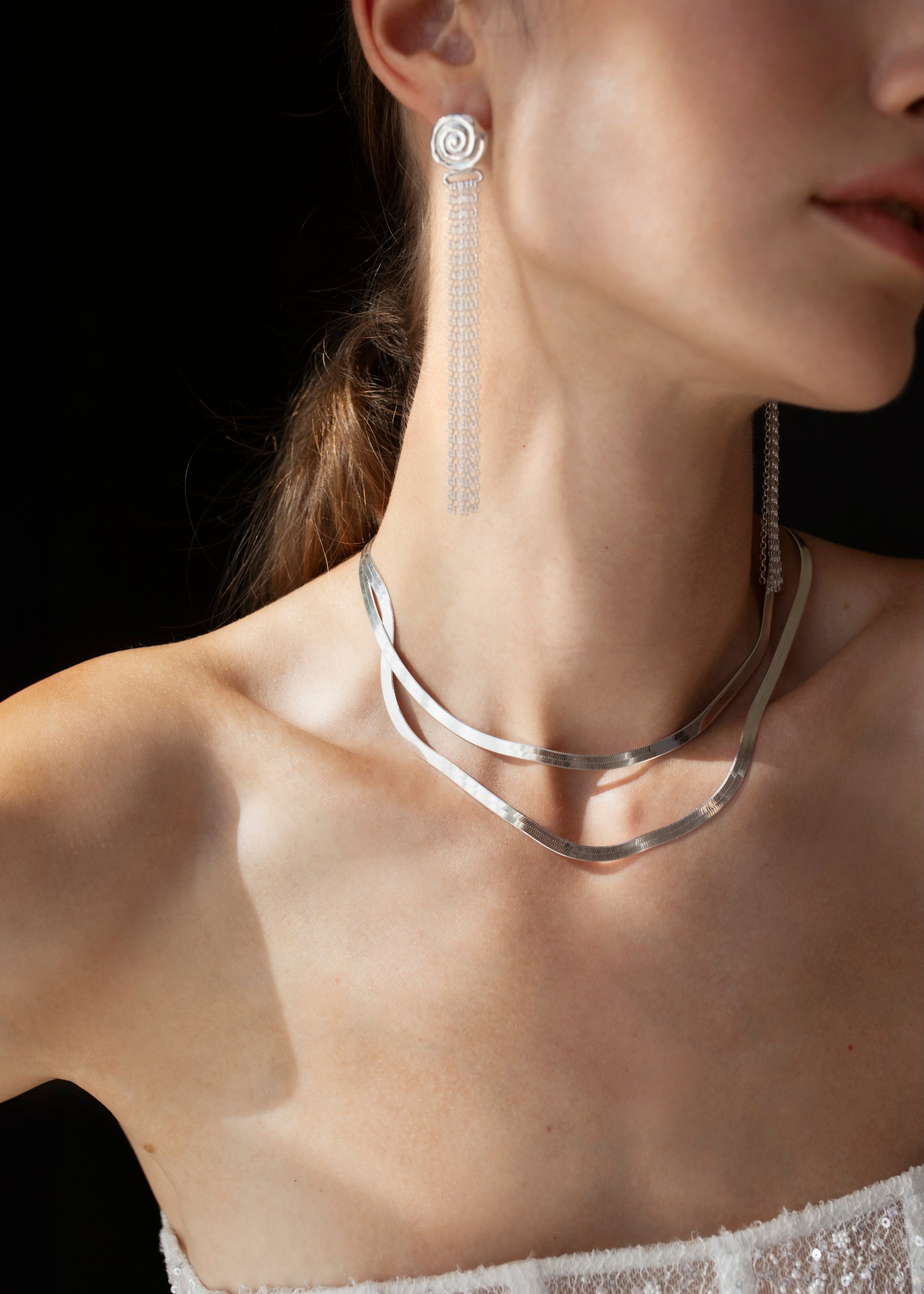 Sleeping Venus Necklace - Silver