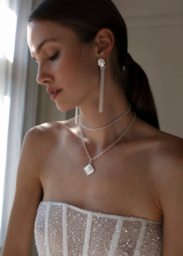 Allegory of Estoi Wrap Necklace - Silver