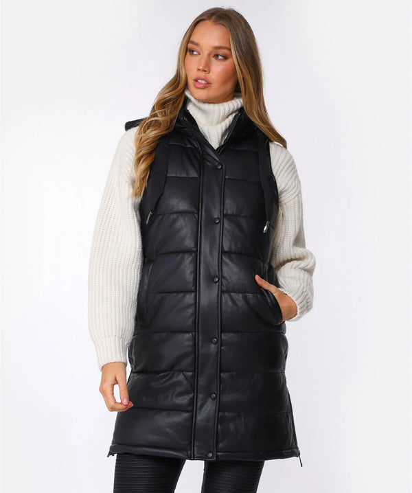 Cameron Faux Leather Vest