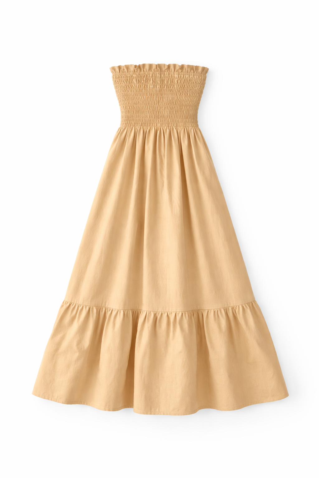 smocked dress off shoulder Off-shoulder smocked maxi dress – Ancosti