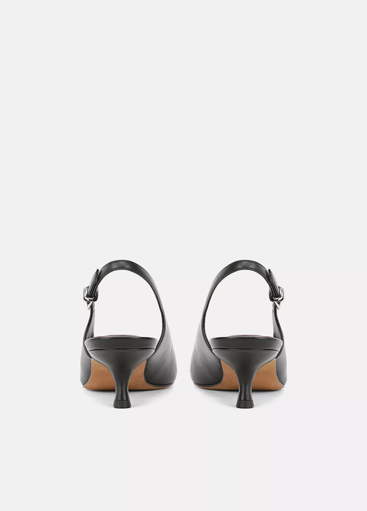 Vince Sabra Leather Slingback Heel - Black