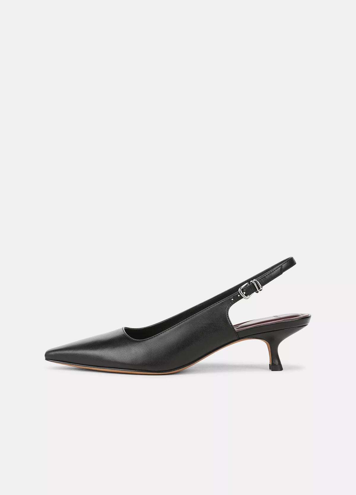 Vince Sabra Leather Slingback Heel - Black
