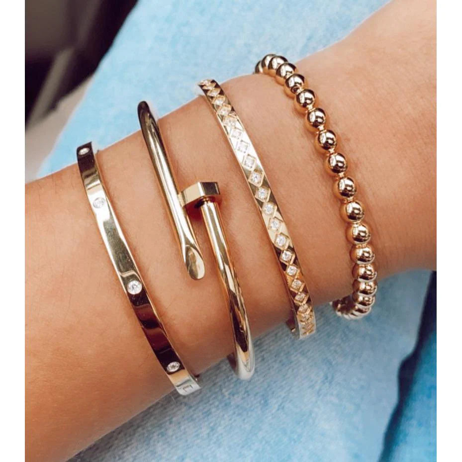 Elsie Stackable Bracelet - Silver