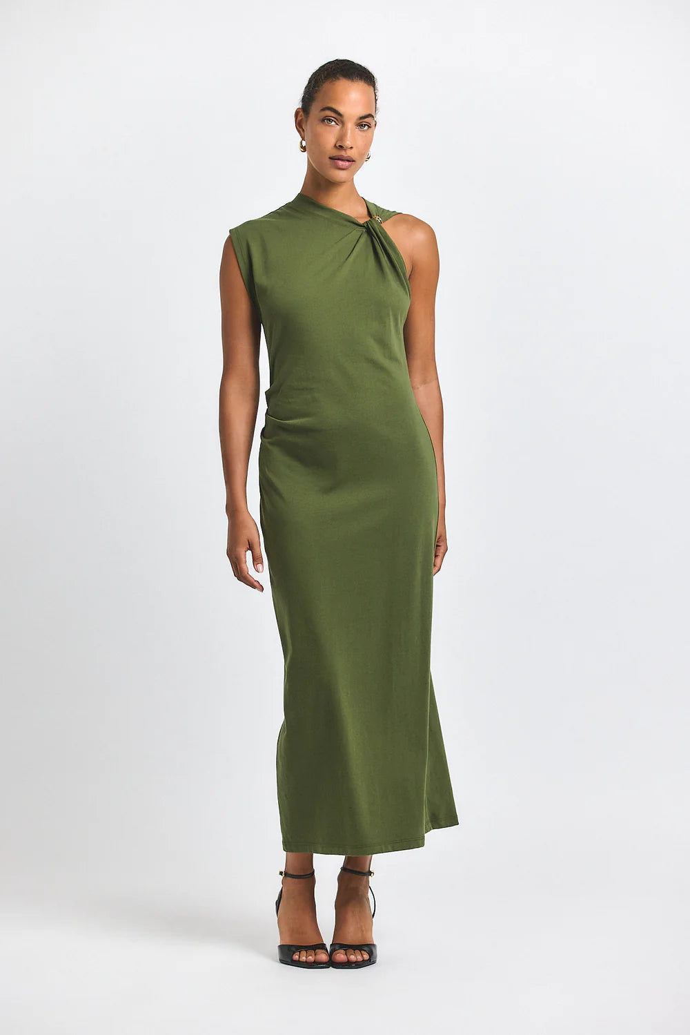 Evelise Asymmetric Twist Dress