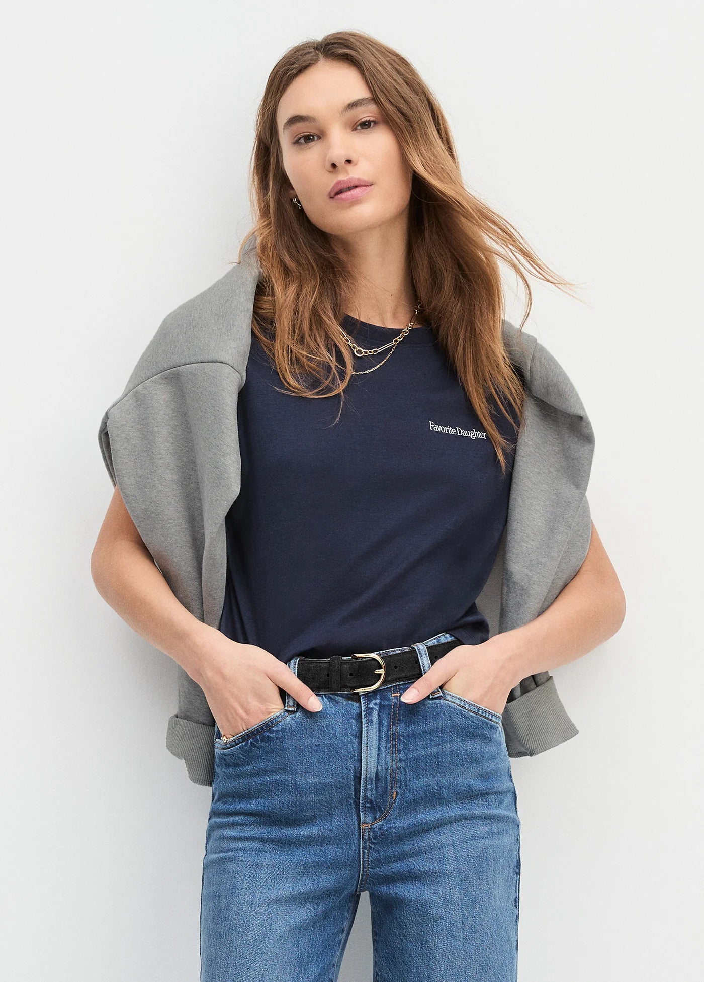 Favorite Daughter The Suede Juni Belt - Black