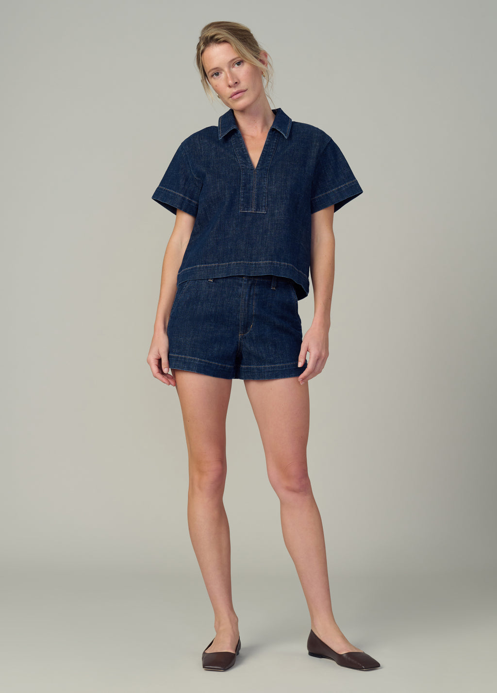 Lillian Denim Popover Shirt