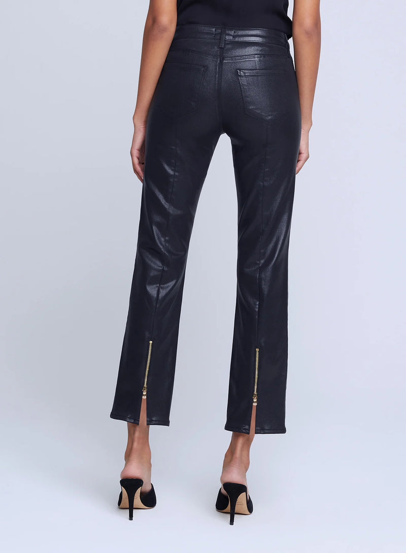 Ginny H/R Straight Back Zip - Noir Coated