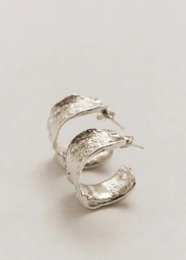 Pamela Card Jewelry Message In A Bottle Earrings - Silver