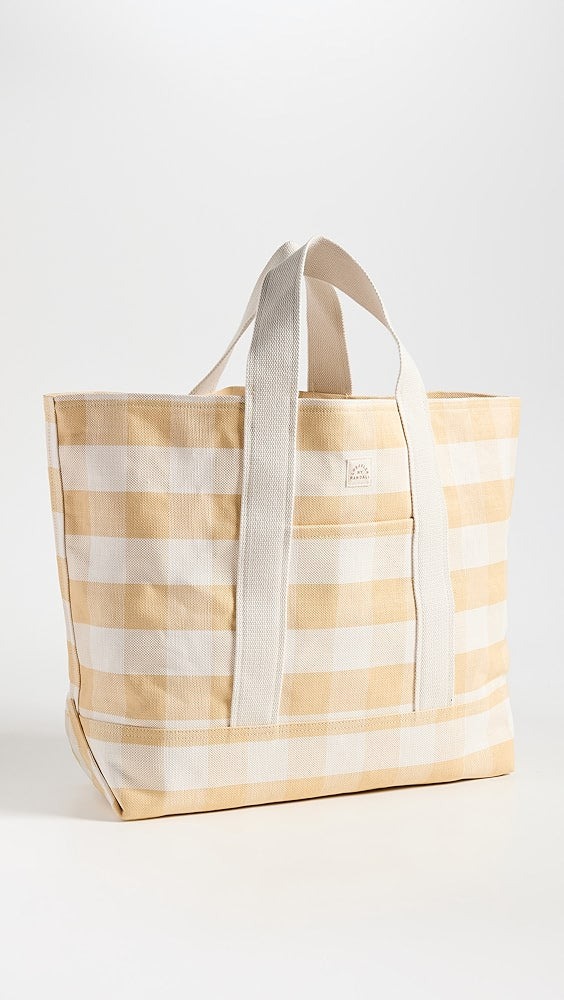 Bodie Gingham Oversized Tote