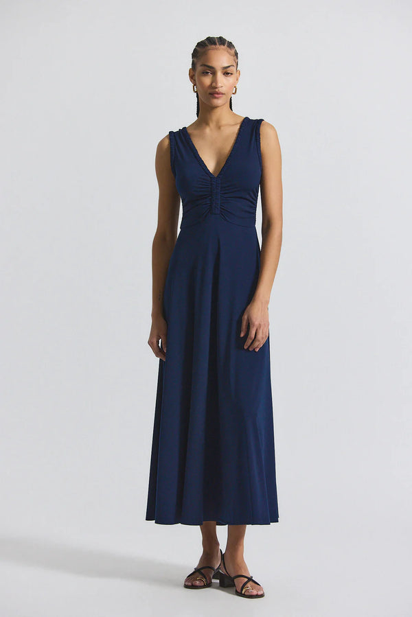 Misha Matte Jersey Ruched Dress