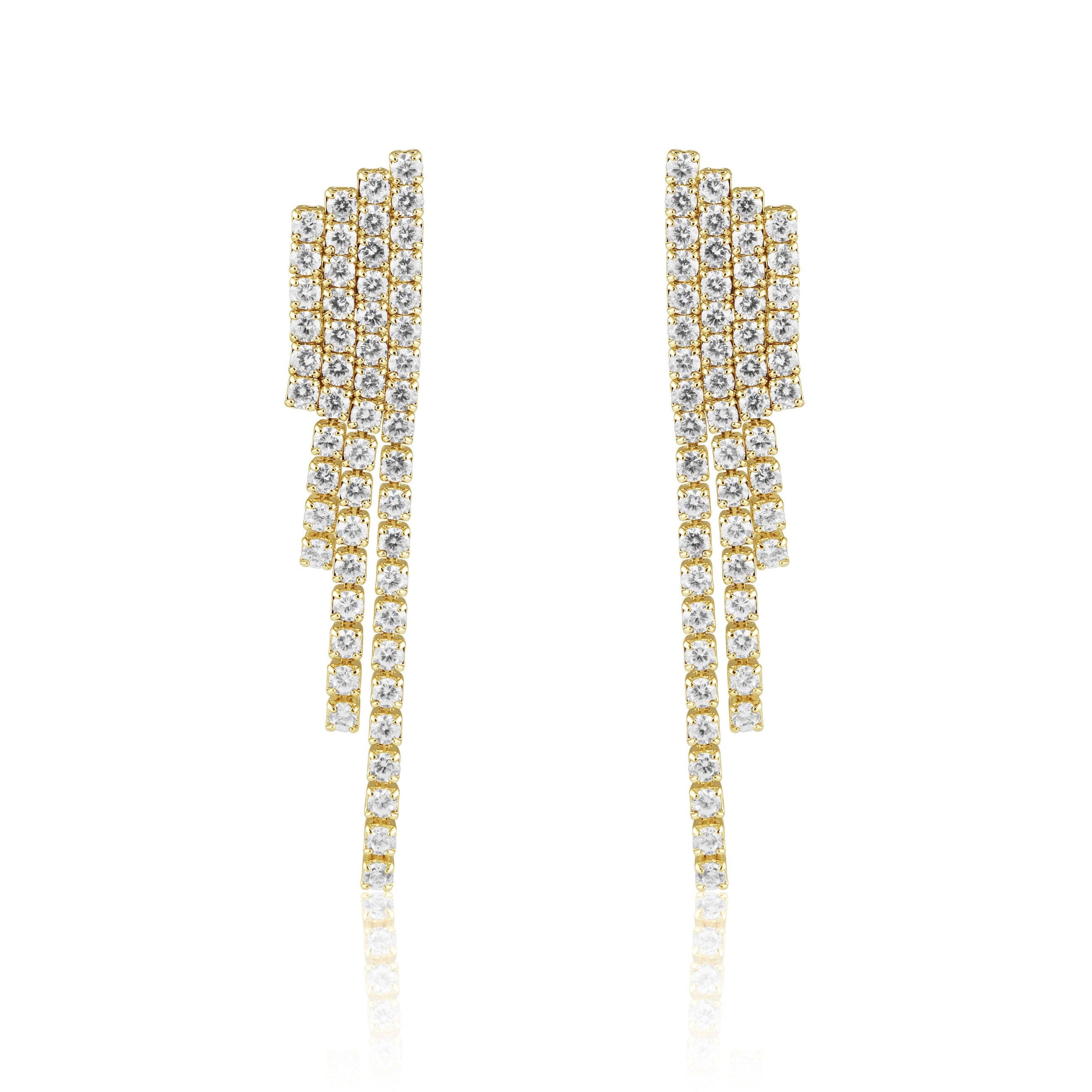 Nikki Statement Earrings - Gold