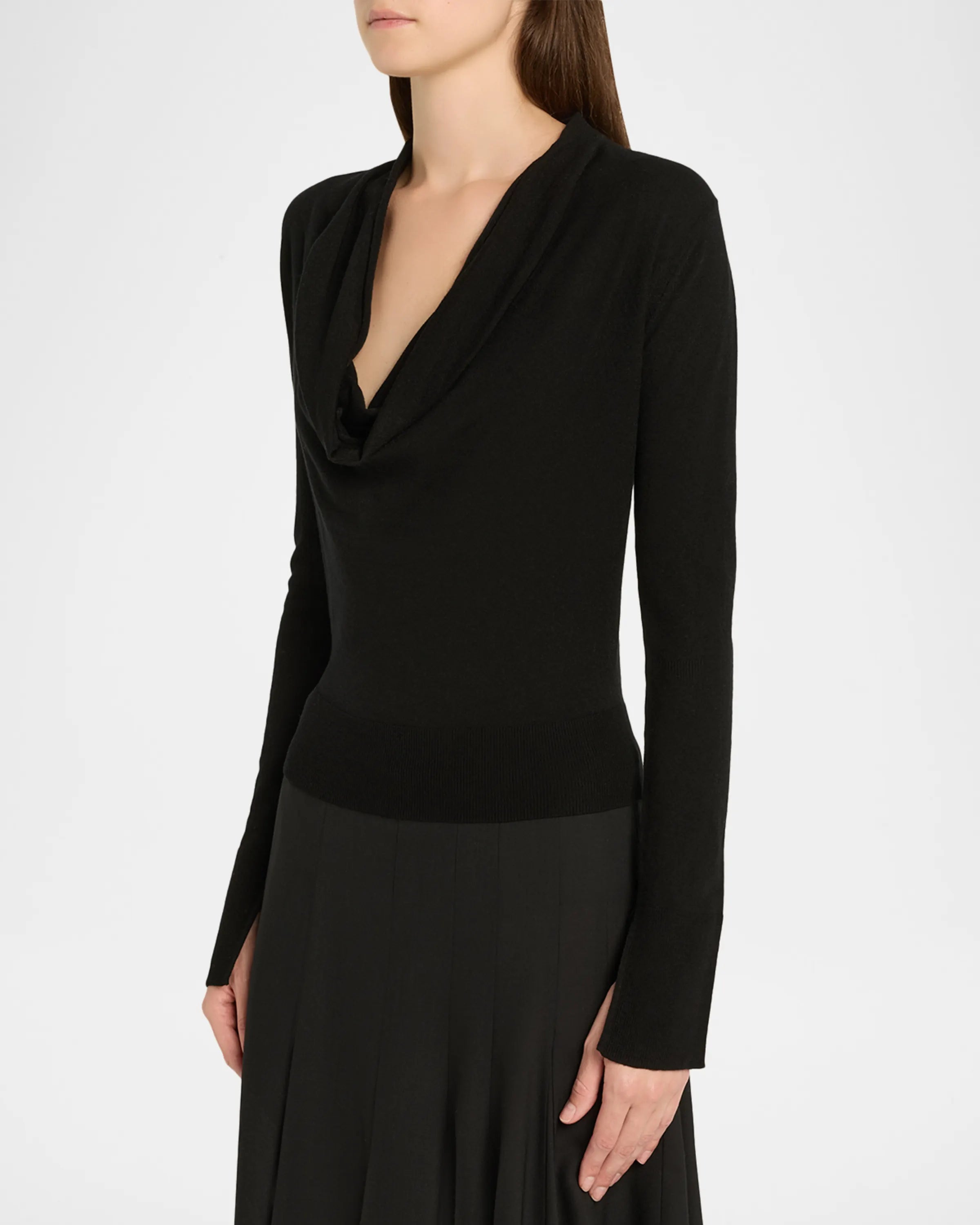 Natia Cowl Neck Top - Ivory