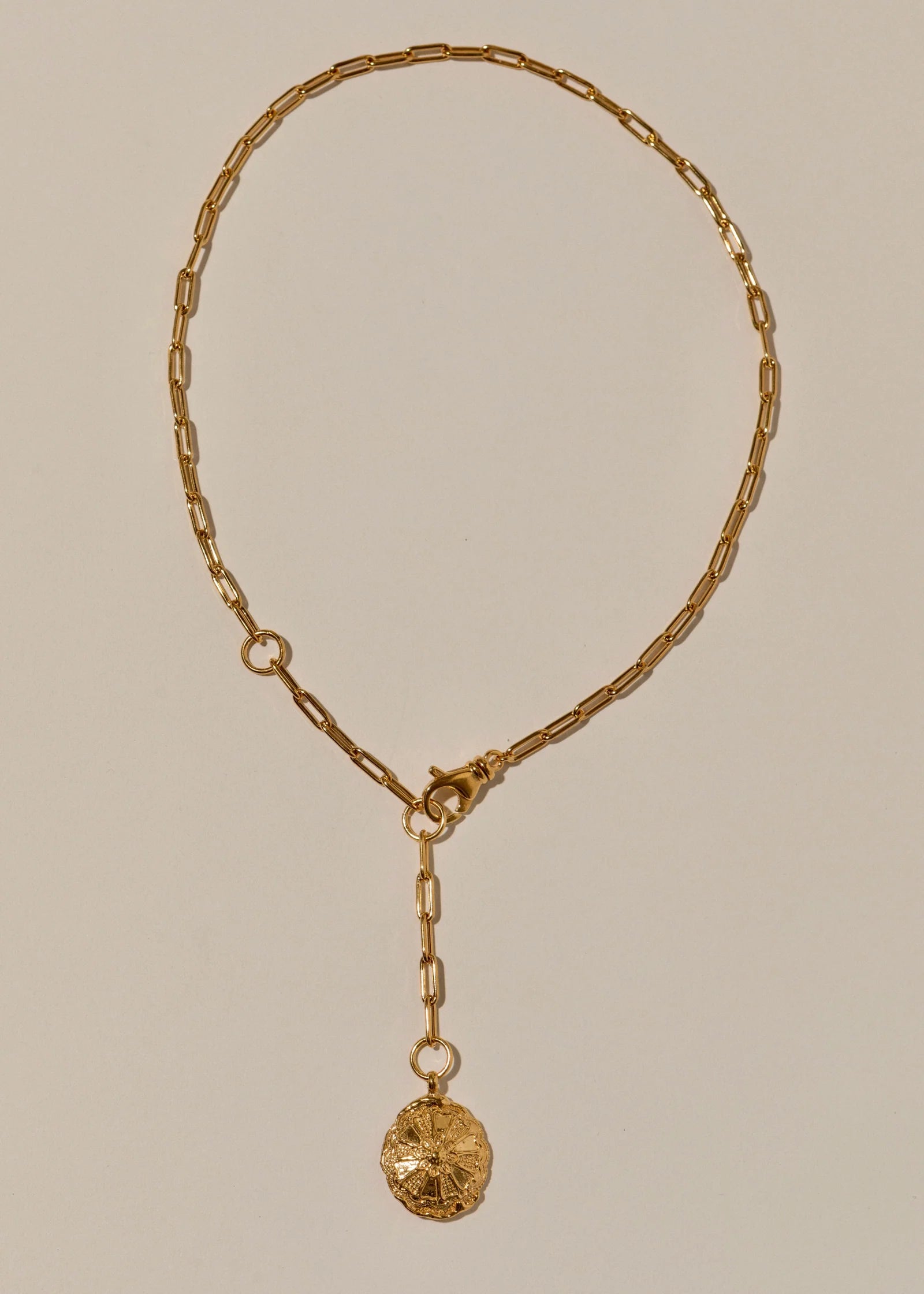 Pamela Card Jewelry Trompe L'Oeil Necklace - Gold