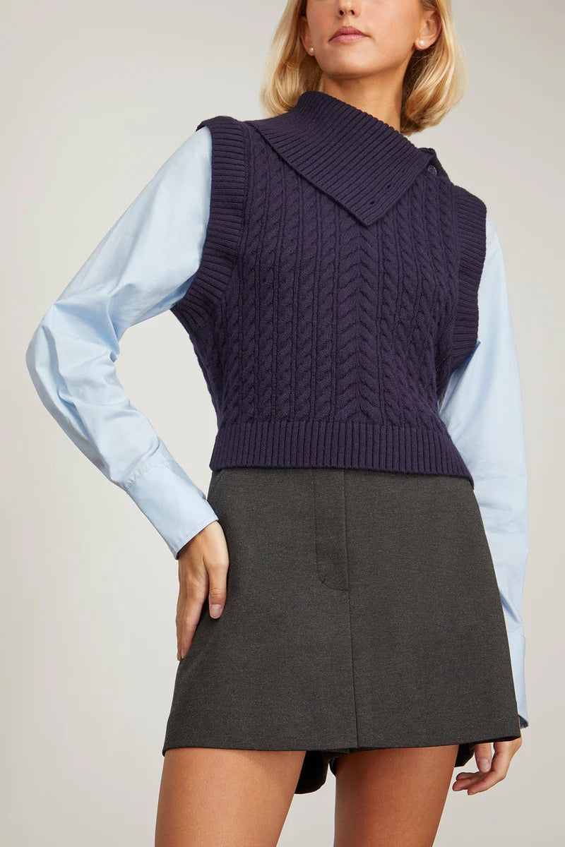 Linnea L/S Combo Pullover