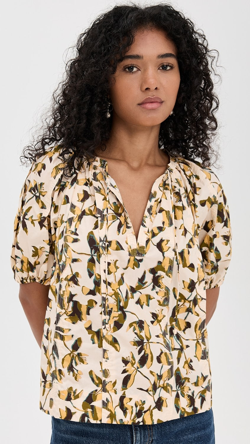 Loli Short Sleeve Blouse- lucent