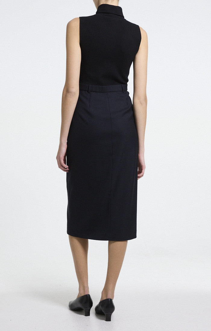 Theory Funnel Neck Drape Dress