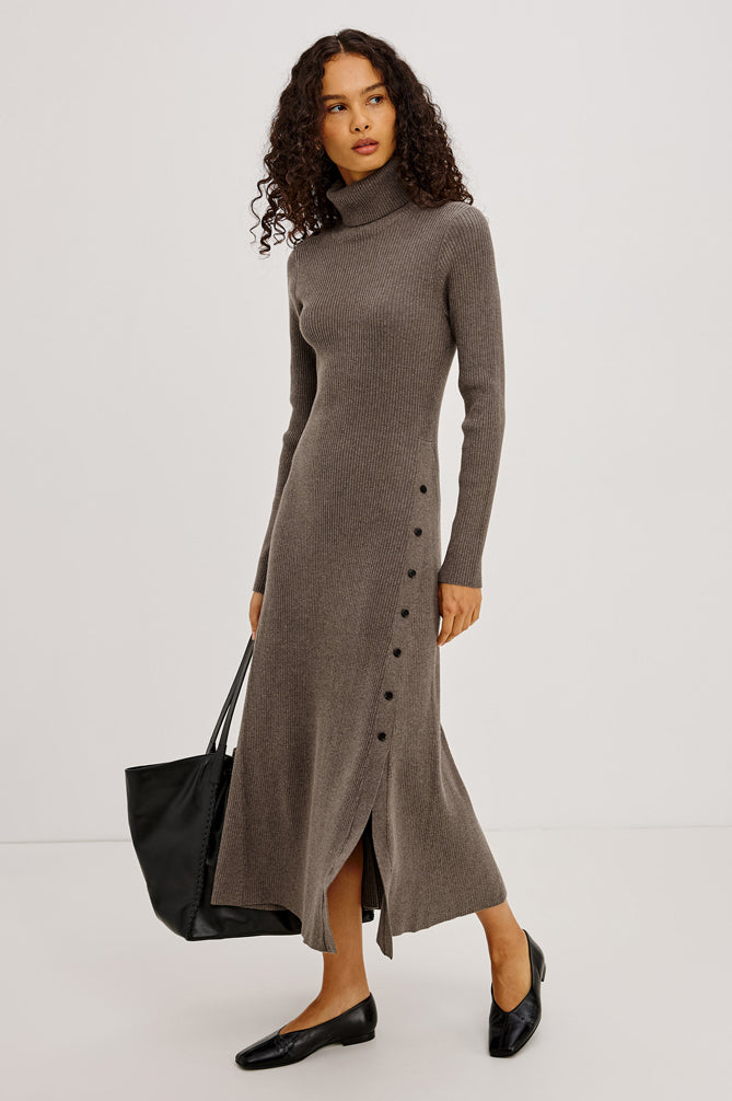 Rails Kat Long-Sleeve Dress - Hazelnut