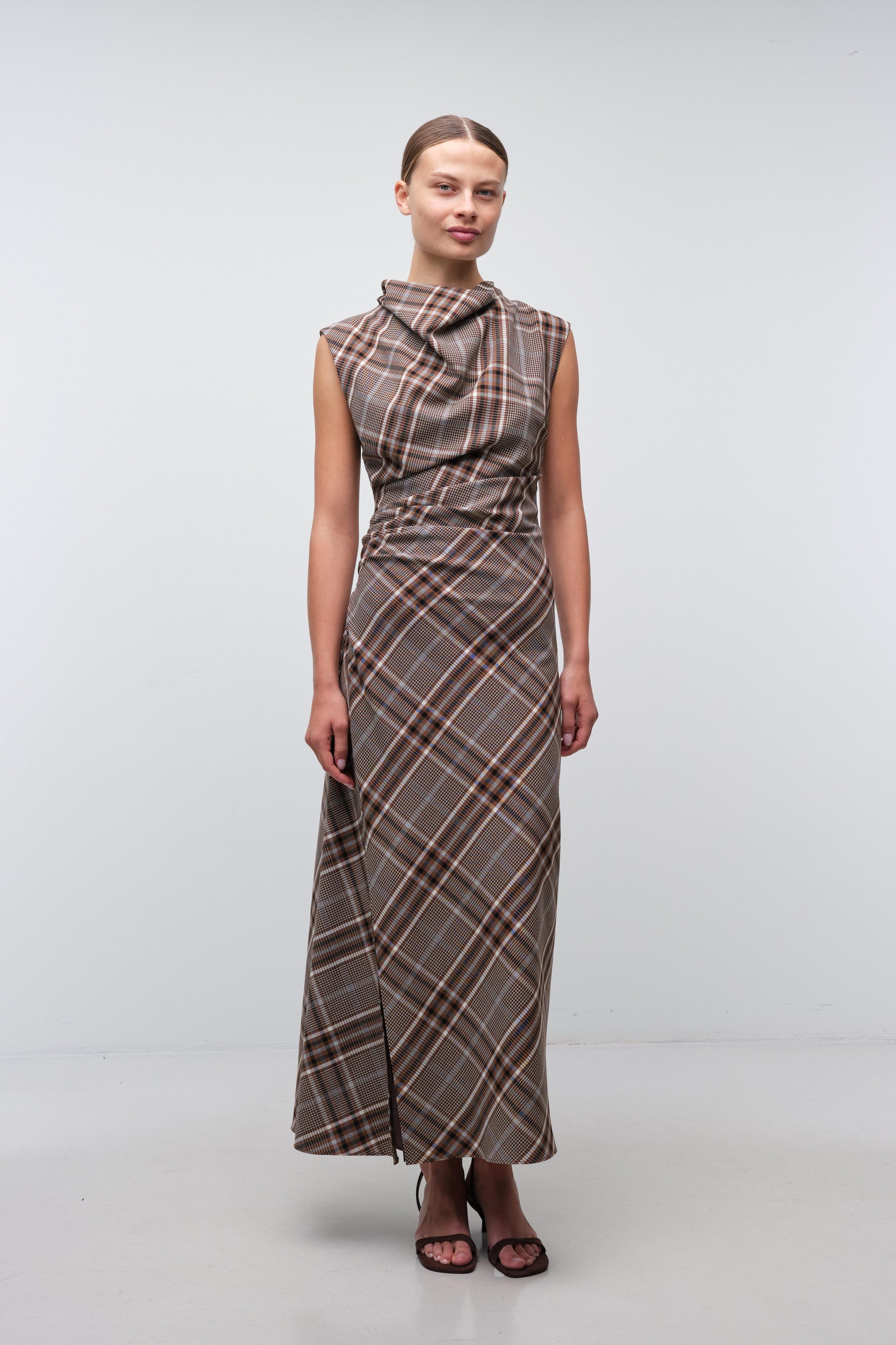 Burke Draped Midi Dress