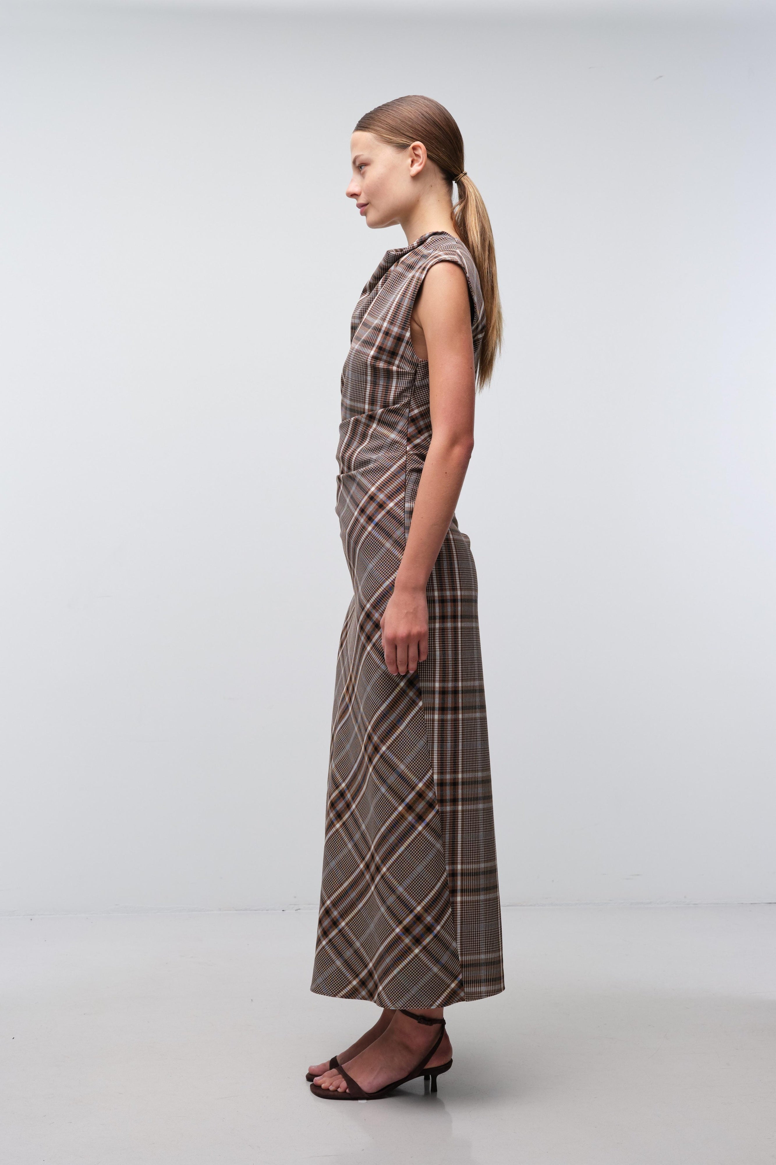 Burke Draped Midi Dress