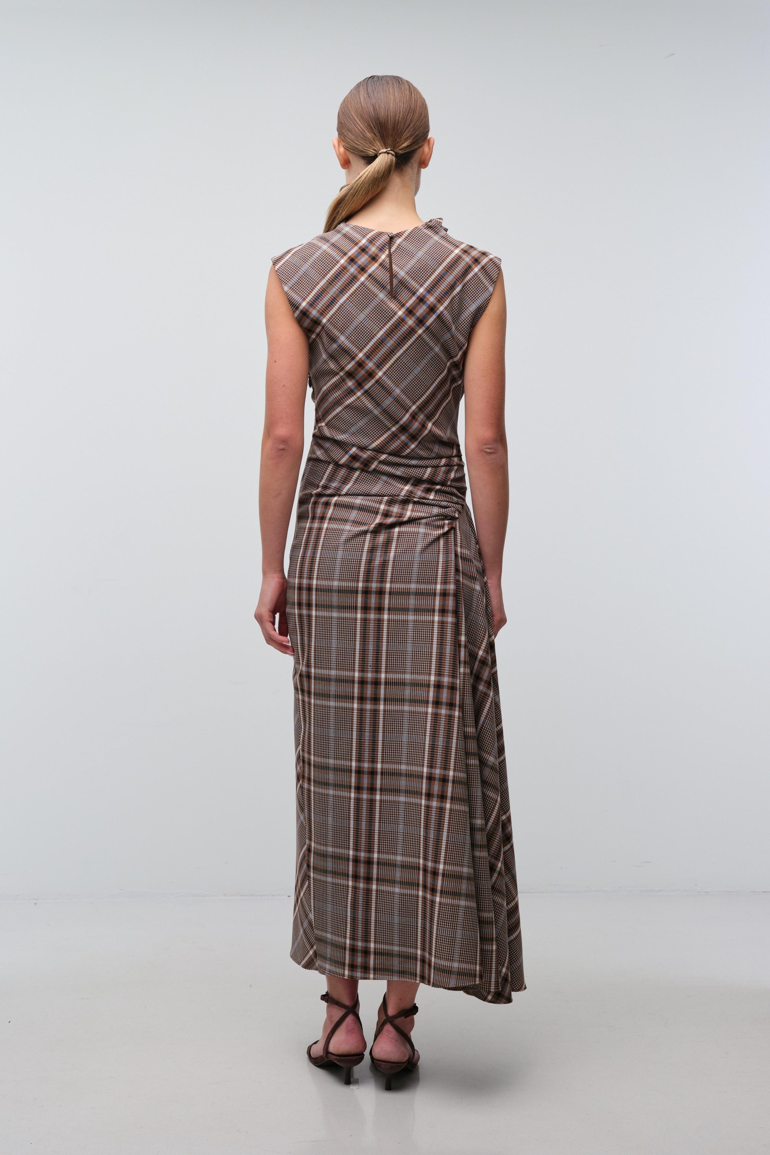 Burke Draped Midi Dress