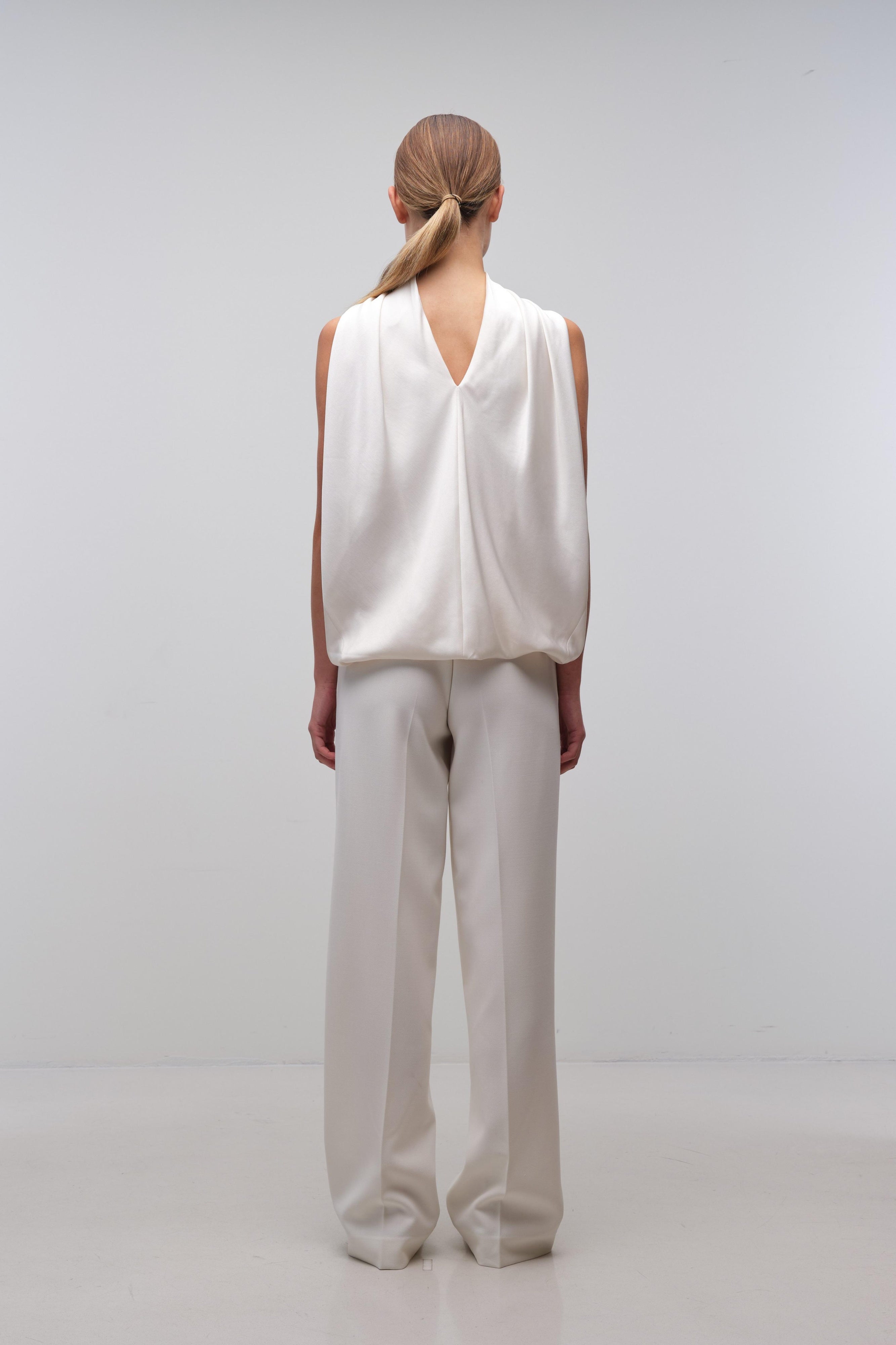 Scarlett Cape Top - Ivory