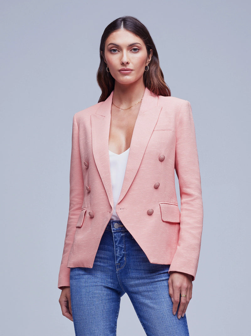 Kenzie Blazer - Rose Tan/Tropical