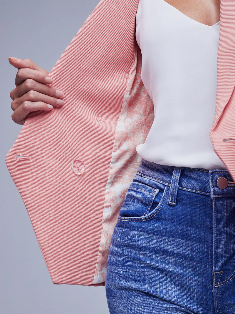 Kenzie Blazer - Rose Tan/Tropical