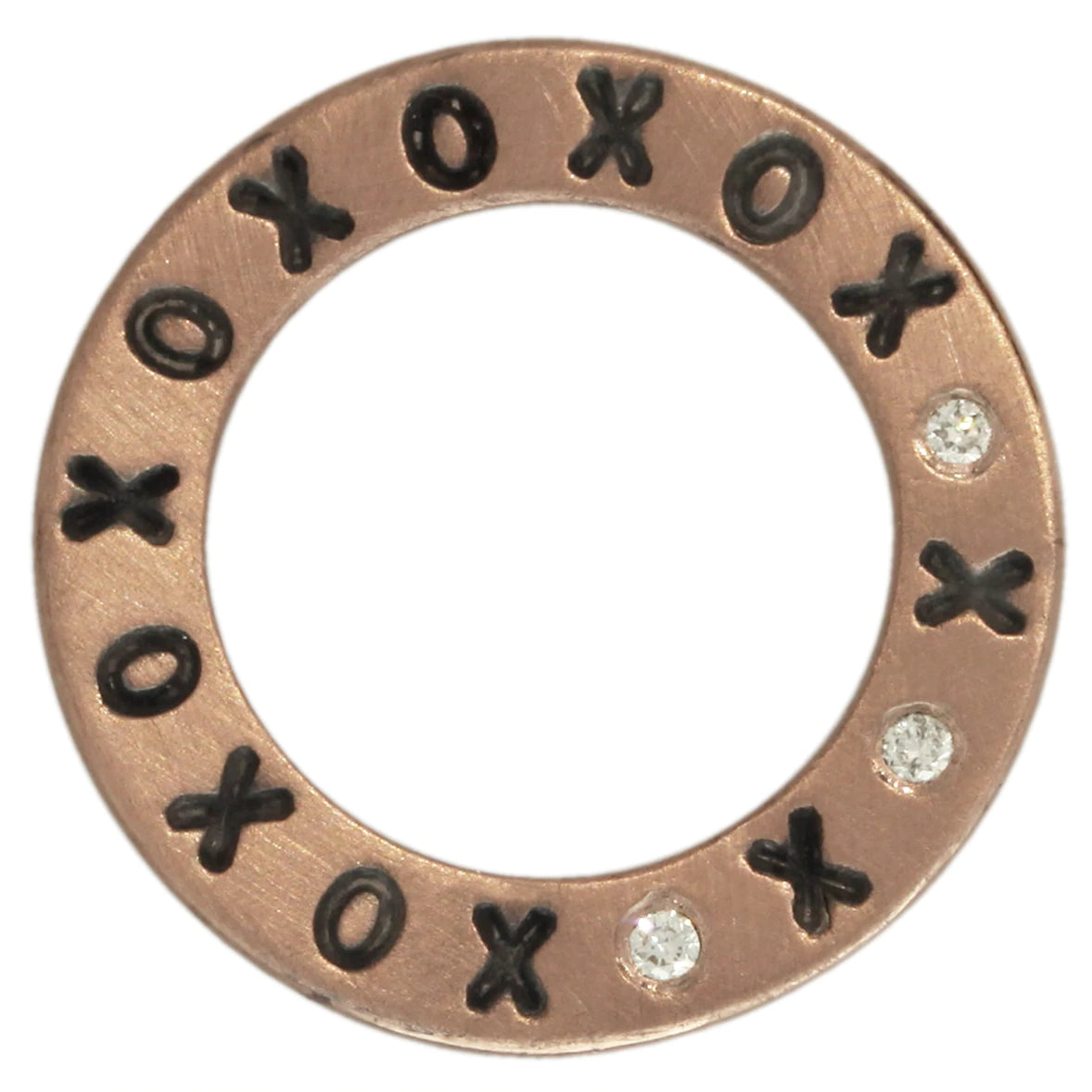 Mini Rose Gold Open Circle - XOXO