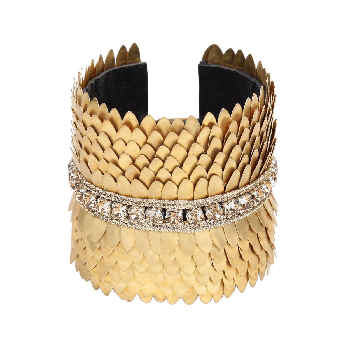 Gigi Cuff Bracelet - Gold, Silver, Black