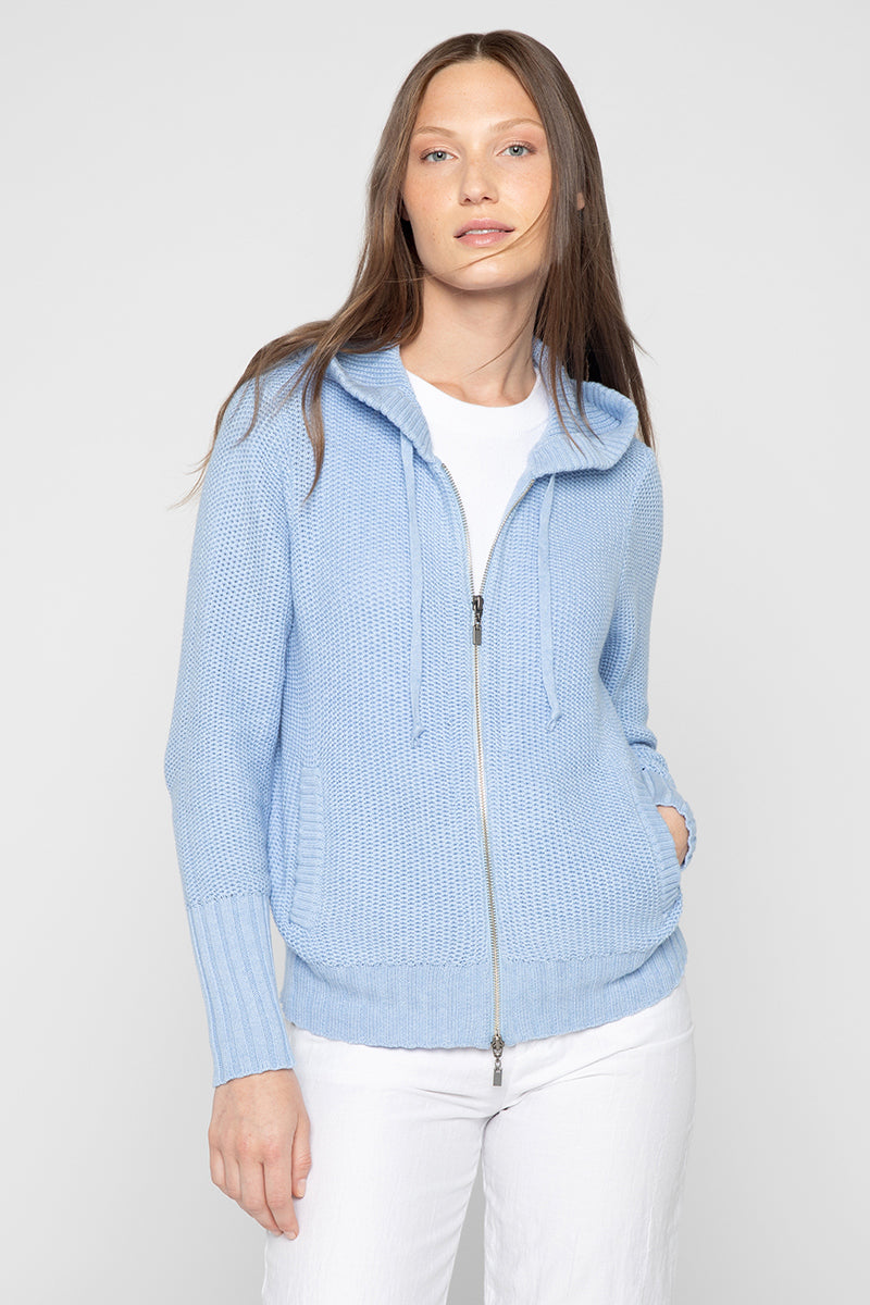 Texture Zip Hoodie