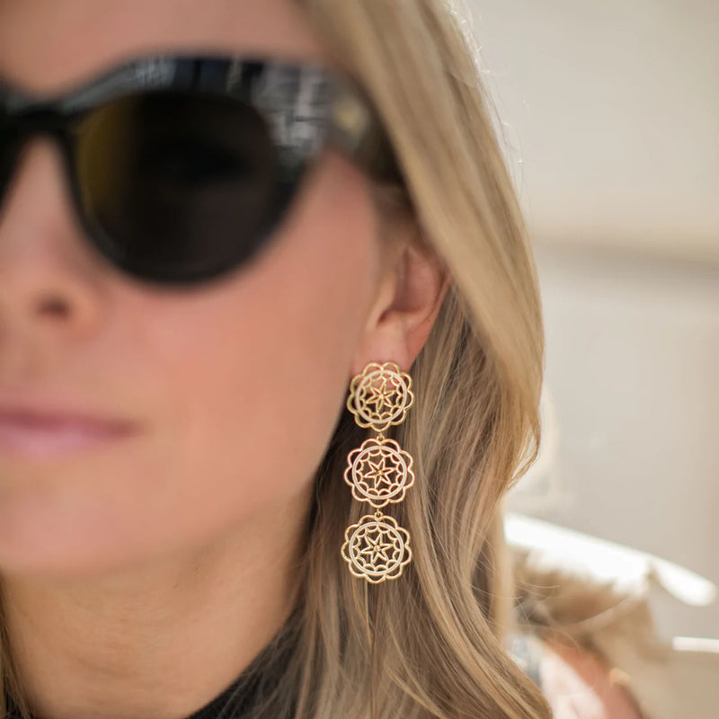 Mila Triple Earring - Ivory