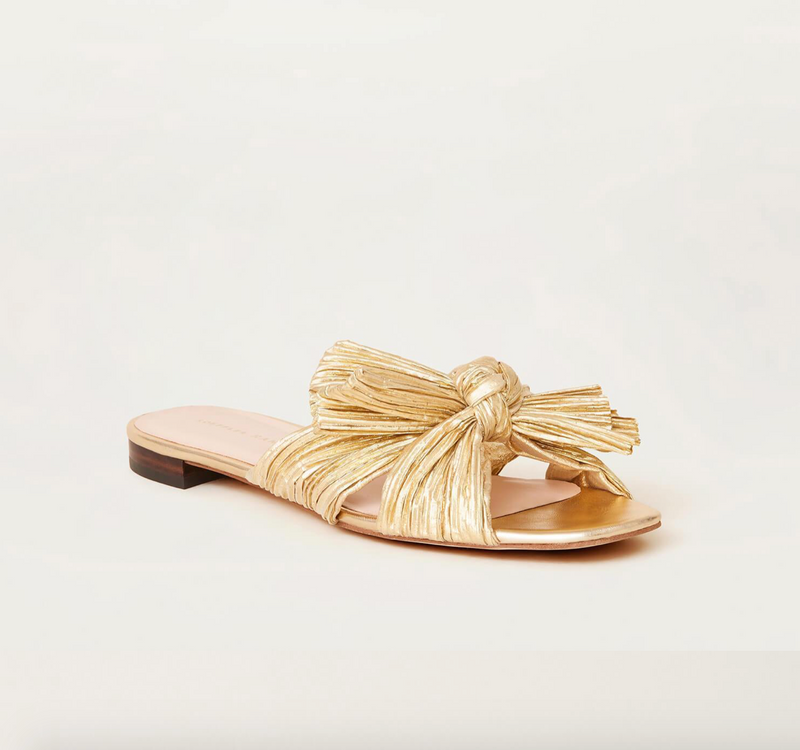 Loeffler Randall Daphne Gold Bow Slide