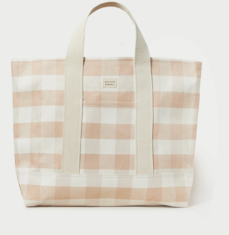 Bodie Gingham Oversized Tote
