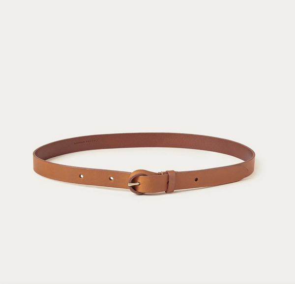 Brielle Leather Belt - Cognac