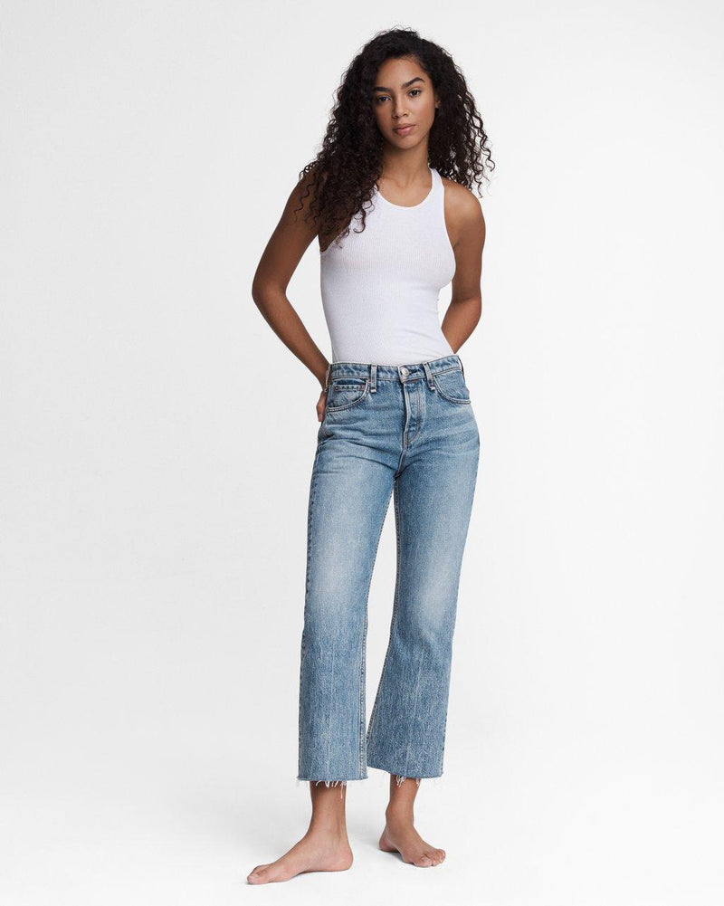 Maya High Rise Flare-Cropped -Farrow