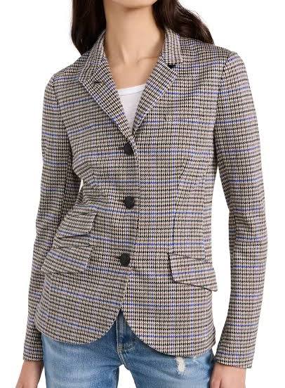 Slade Blazer - Blue Plaid