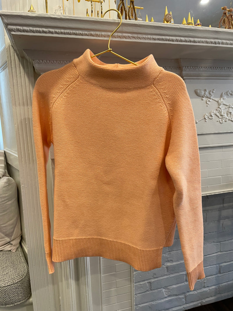 Garter Funnel Sweater - Champagne, Sunrise