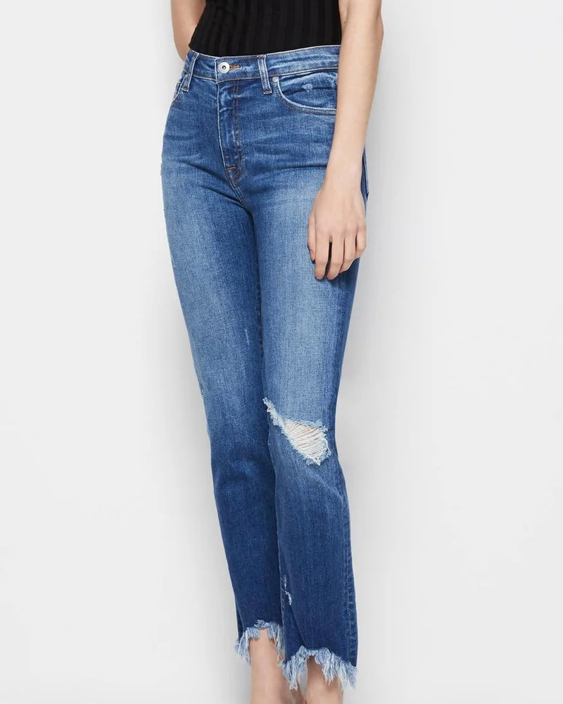 River High-Rise Jean - Distressed Melrose